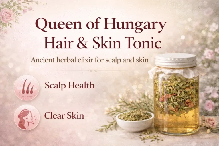 Queen of Hungary Water Recipe DIY Herbal Hair Rinse  Skin Toner for Scalp Health  Shine