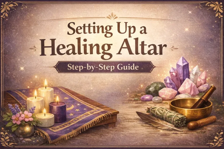How to Set Up a Healing Altar for Energy Balancing Sacred Space Decor  Spiritual Tools