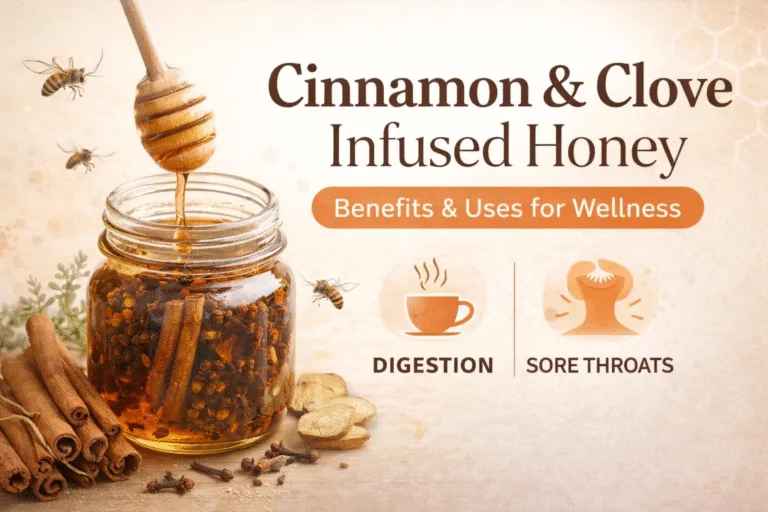Cinnamon  Clove Infused Honey Recipe Natural Remedy for Sore Throats and Digestion