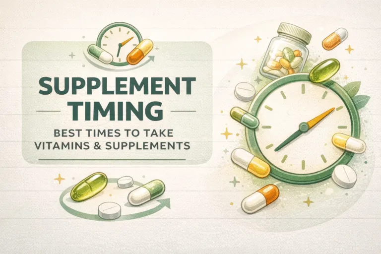 Best Supplement Timing Guide How and When to Take Your Vitamins for Maximum Absorption