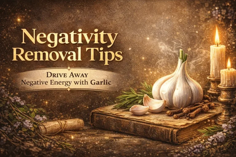 How to Remove Negative Energy with Garlic  Spiritual Protection  Home Cleansing Tips