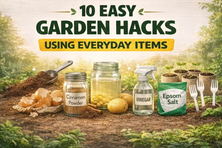 9 Genius Gardening Hacks Using Everyday Household Items for a Thriving Garden