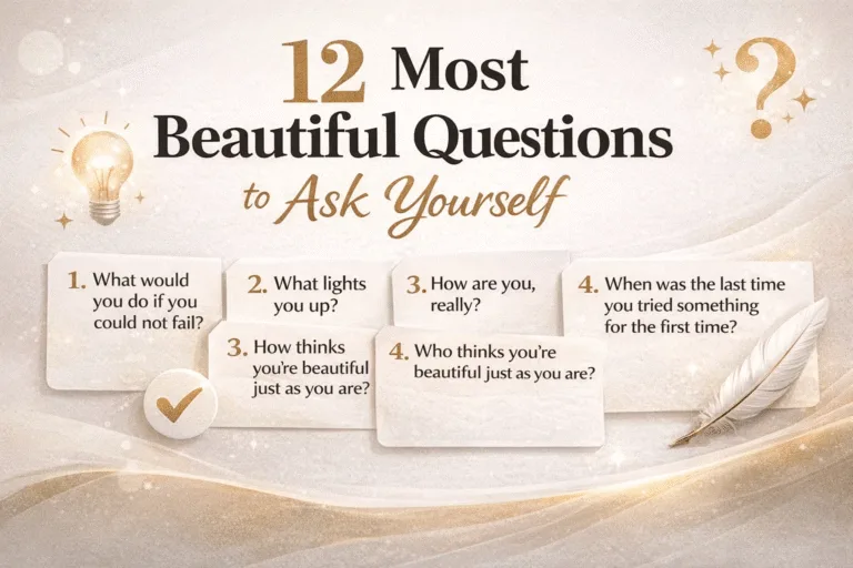 12 Deep  Aesthetic Self-Reflection Questions for Personal Growth and Journaling