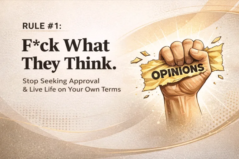 Rule 1 Fck What They Think  Motivational Quote for Mindset, Freedom  Self-Confidence
