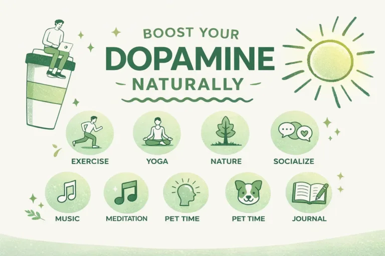 Dopamine Menu Ideas for ADHD Healthy Habit Tracker  Mental Health Self Care Tips