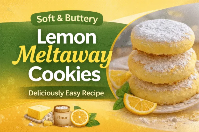 Easy Lemon Meltaway Cookies Recipe  Soft  Zesty Melt-in-Your-Mouth Lemon Cookies