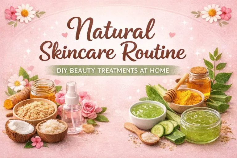 Natural Skincare Routine  Home Remedies  DIY Self-Care Tips  Pink Aesthetic Skin Care