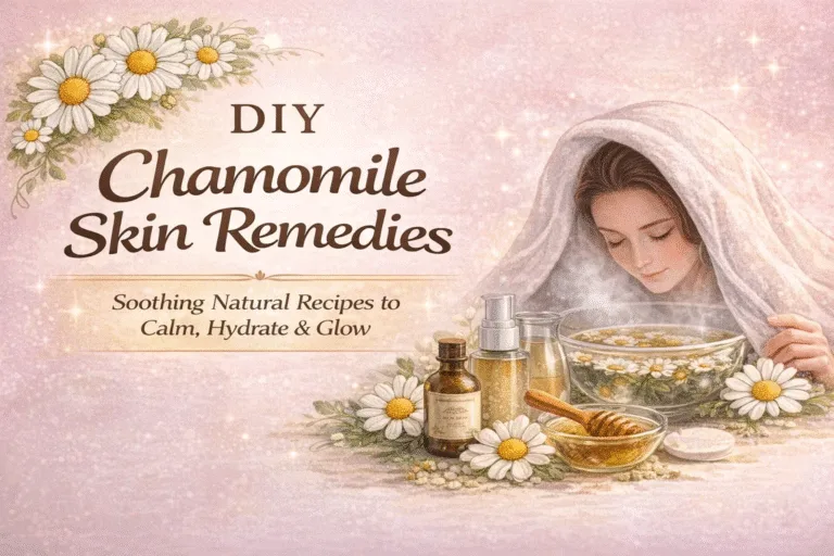 DIY Chamomile Skin Care Natural Face Mask, Toner  Steam for Glowing Skin