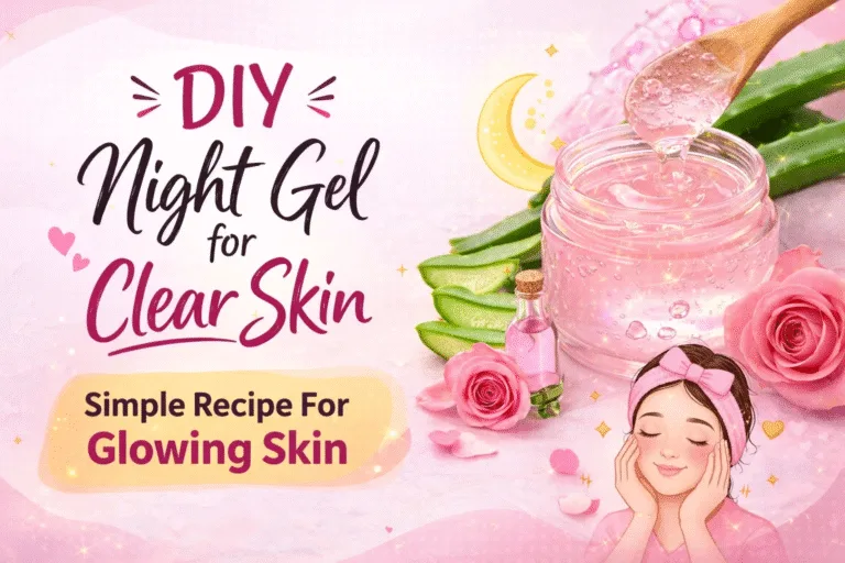 DIY Aloe Vera  Rose Water Night Gel for Clear Glowing Skin  Easy Skincare Recipe