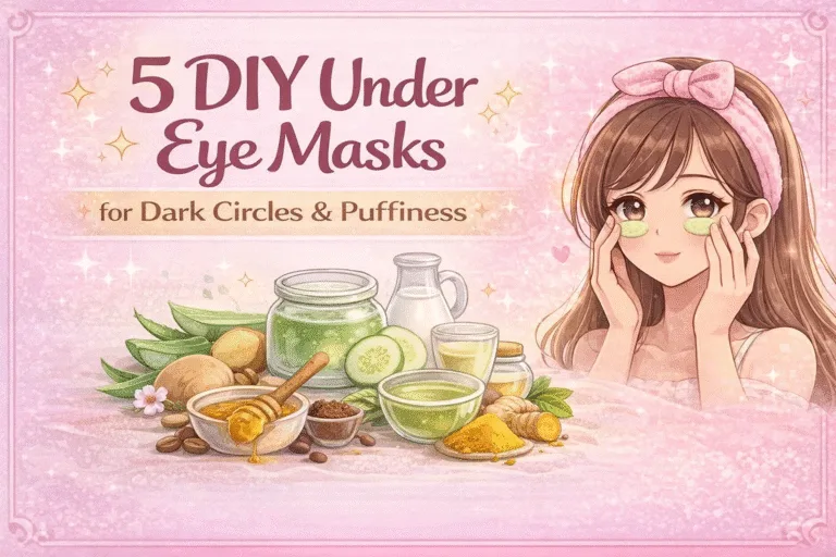 5 Best DIY Under Eye Masks for Dark Circles  Puffiness  Natural Skincare Tips