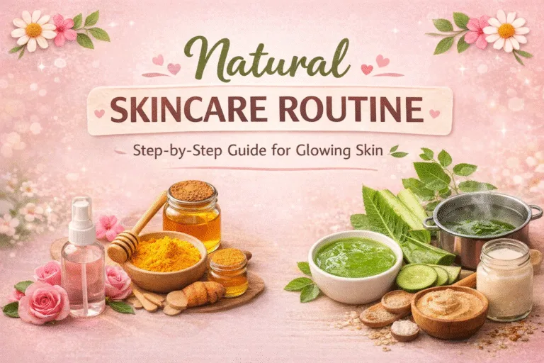 Natural Skincare Routine  Home Remedies Pink Aesthetic Self-Care Guide