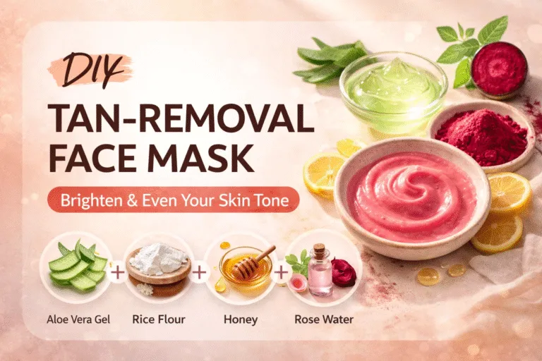 DIY Beetroot  Rice Flour Face Mask for Glowing Skin  Natural Tan Removal Remedy