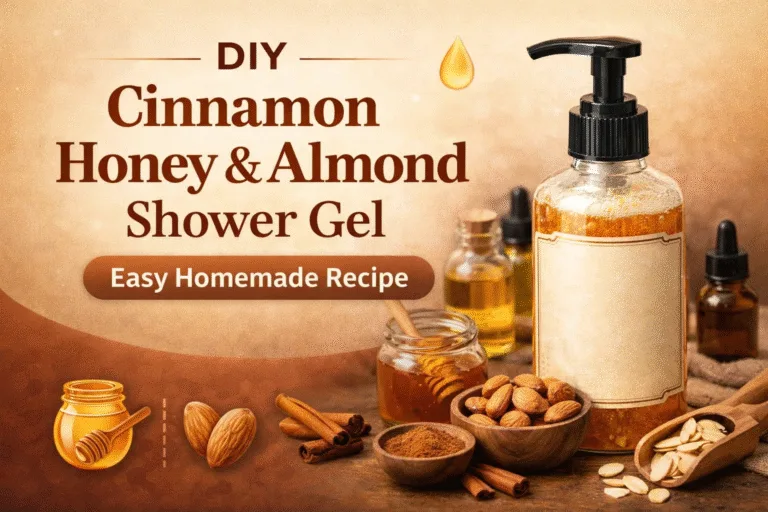 DIY Cinnamon Honey  Almond Shower Gel Recipe  Nourishing Homemade Body Wash