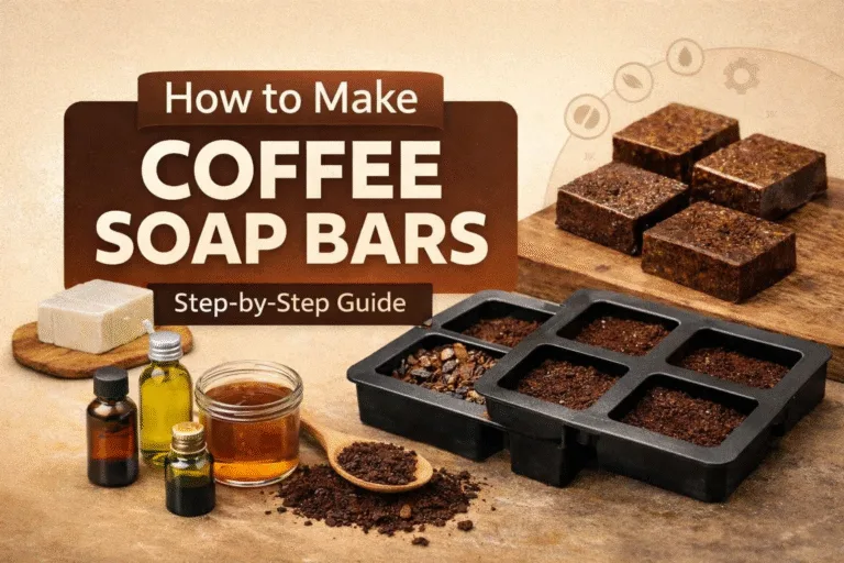 DIY Coffee Soap Bars Recipe  Easy Melt and Pour Homemade Soap with Coffee Grounds