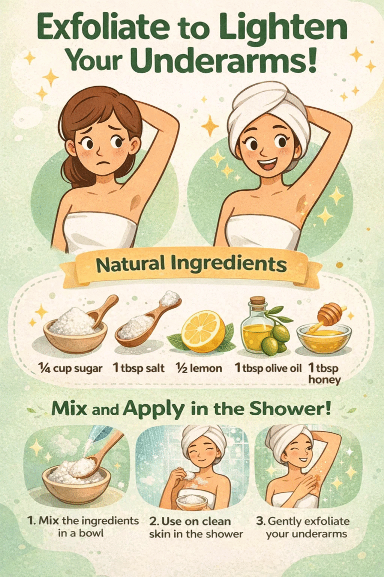 DIY Natural Armpit Lightening Scrub Recipe
