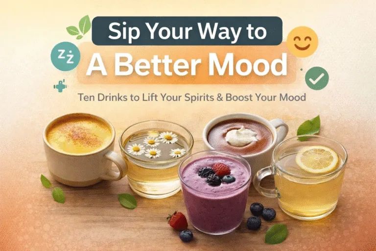 10 Healthy Mood-Boosting Drinks  Natural Remedies for Stress, Anxiety and Energy Focus