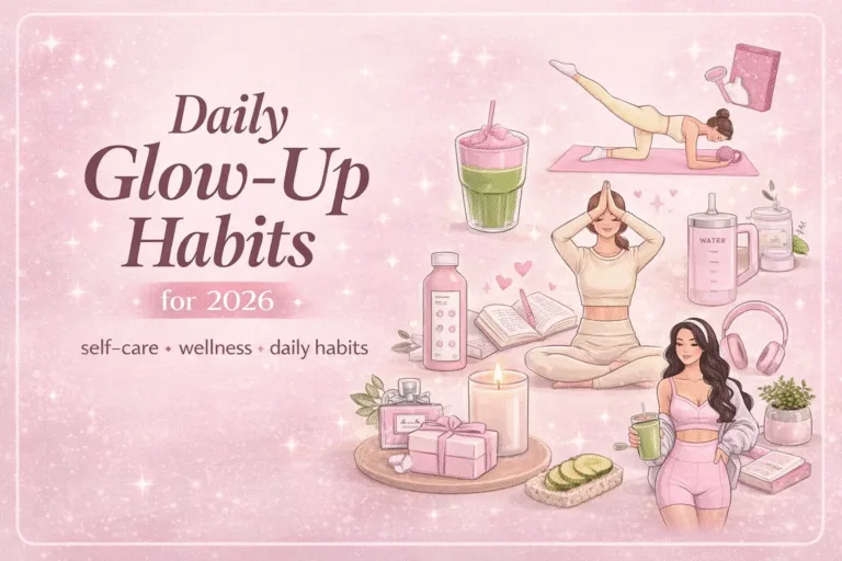 2026 Daily Glow-Up Habit Tracker Journal Wellness, Mindfulness  Healthy Lifestyle Habits