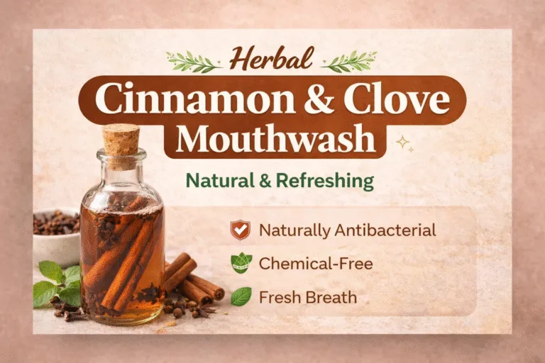 Herbal Cinnamon  Clove Mouthwash Recipe  Natural Oral Care  DIY Fresh Breath Remedies