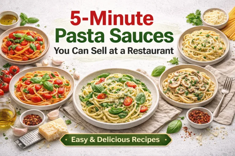9 Quick  Easy 5-Minute Pasta Sauce Recipes  Gourmet Homemade Dinner Ideas