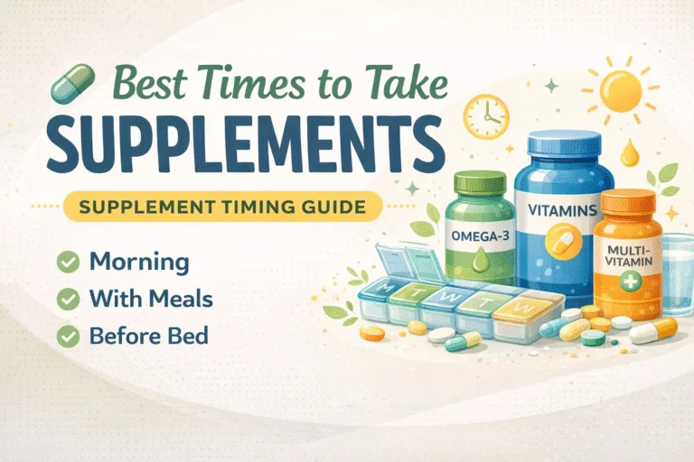 The Best Supplement Timing Guide How and When to Take Your Vitamins for Maximum Absorption