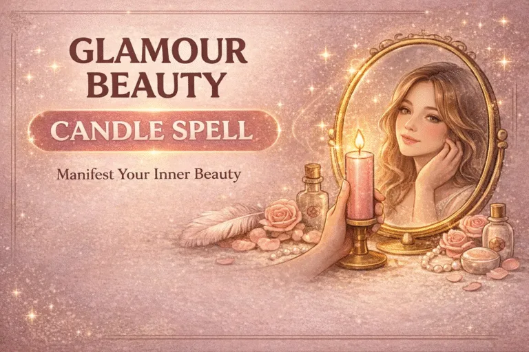 Glamour Beauty Candle Spell Manifest Radiance, Confidence  Magnetic Aura Ritual