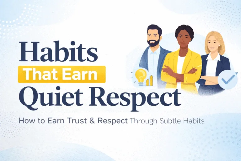 15 Subtle Habits to Earn More Respect Personal Growth  Mindset Tips for Success