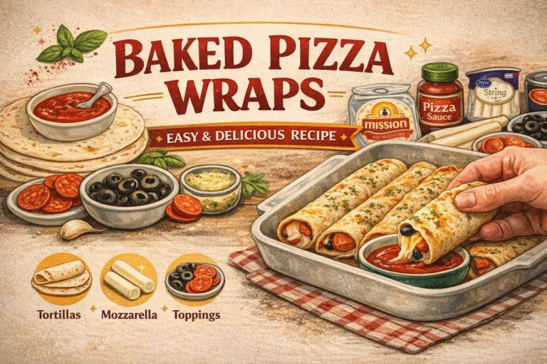 Easy Baked Pizza Wraps  Quick 20-Minute Dinner Recipe