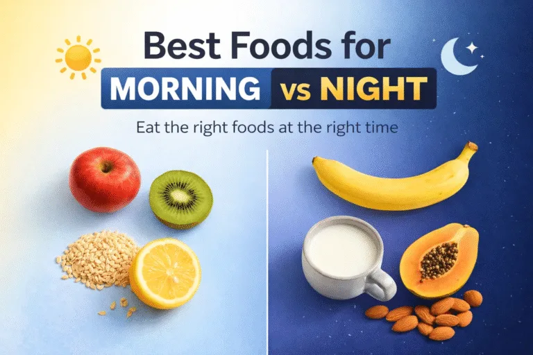 Best Foods to Eat in Morning vs Night for Better Sleep  Energy Fruit Benefits Guide