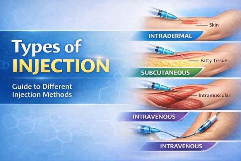 Complete Guide to Injection Types IM, IV, ID, SC  IO Nursing Study Reference  Infographic