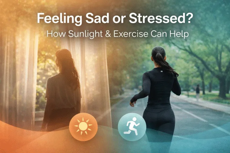Healthy Habits for Mental Health Sunlight for Sadness and Running for Stress Relief