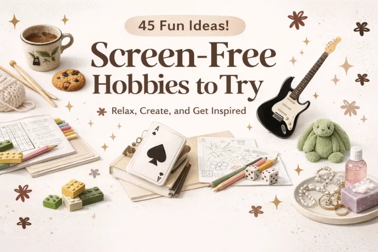 24 Aesthetic Screen-Free Hobby Ideas for a Creative  Productive Lifestyle  Offline Activities