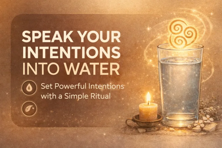 Speak It Into Water Manifestation Spell  Daily Intention Ritual for Spiritual Wellness