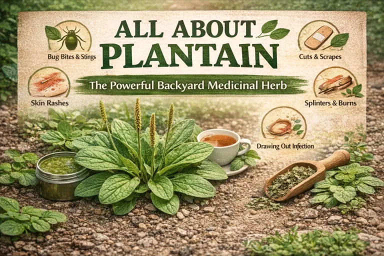 Plantain Herb Guide How to Identify  Use Plantago for Bug Bites, Skin Care  Healing Salves