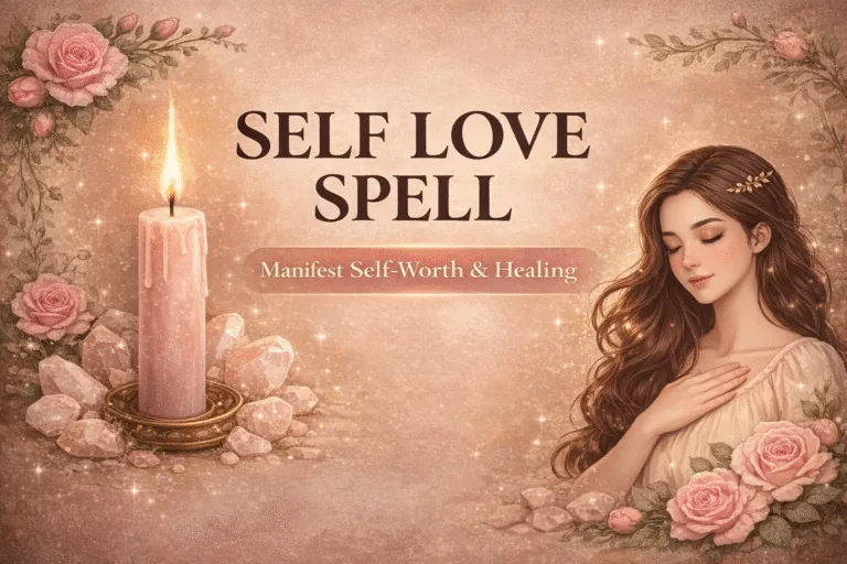 Simple 7-Minute Self Love Spell with Pink Candle and Rose Quartz Affirmations