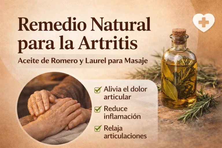 Remedio Casero para la Artritis Aceite de Romero y Laurel para Aliviar el Dolor Articular
