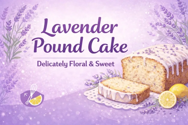 Lavender Pound Cake Recipe – Moist  Floral Lemon Lavender Loaf with Glaze