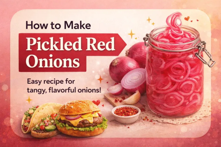 Easy Quick Pickled Red Onions Recipe – Perfect Tangy Topping for Tacos  Burgers