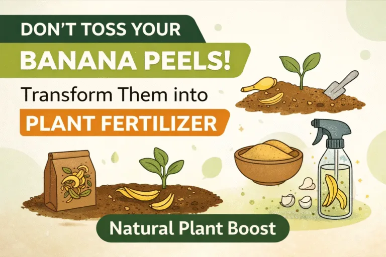 8 Genius Banana Peel Hacks for Healthy Plants Easy DIY Garden Fertilizer Ideas