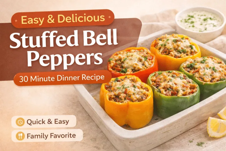 Easy 30-Min Stuffed Bell Peppers  30 Days of Iftar Ideas Day 1