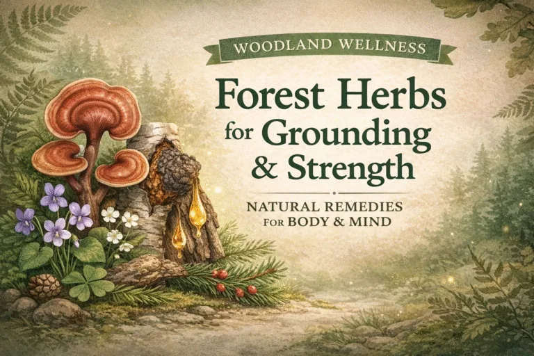 Woodland Wellness Forest Herbs for Grounding  Strength  Natural Herbal Remedies Guide