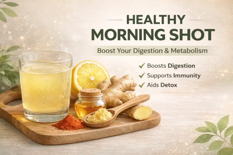 Morning Ginger Lemon Shot Boost Digestion, Immunity  Metabolism