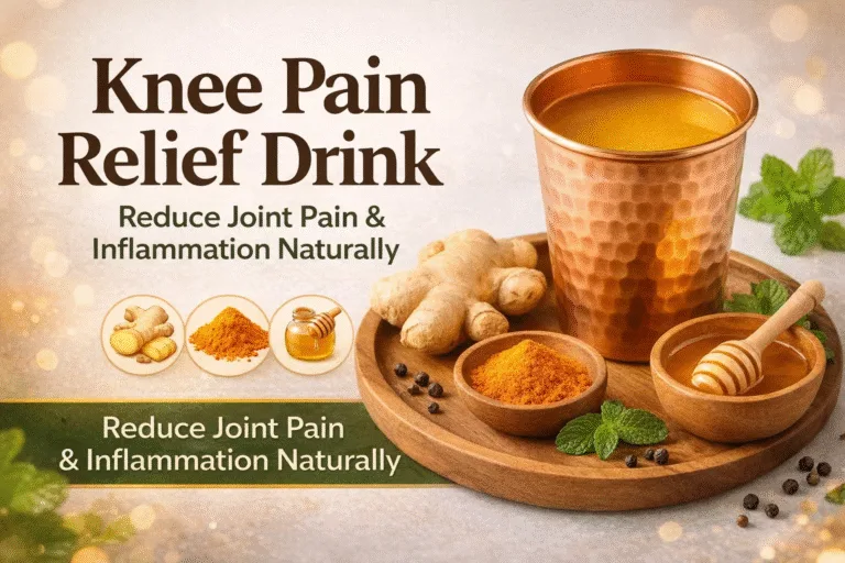 Natural Knee Pain Killer Drink with Turmeric  Ginger