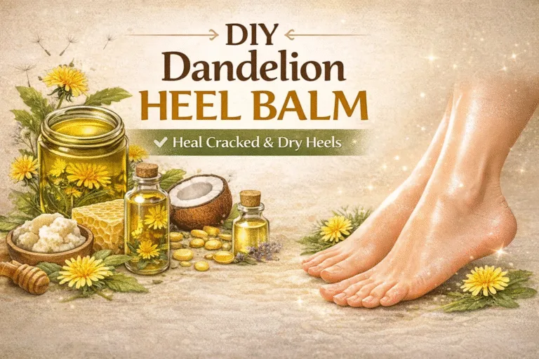 DIY Dandelion Cracked Heel Balm  Natural Repair for Dry Heels
