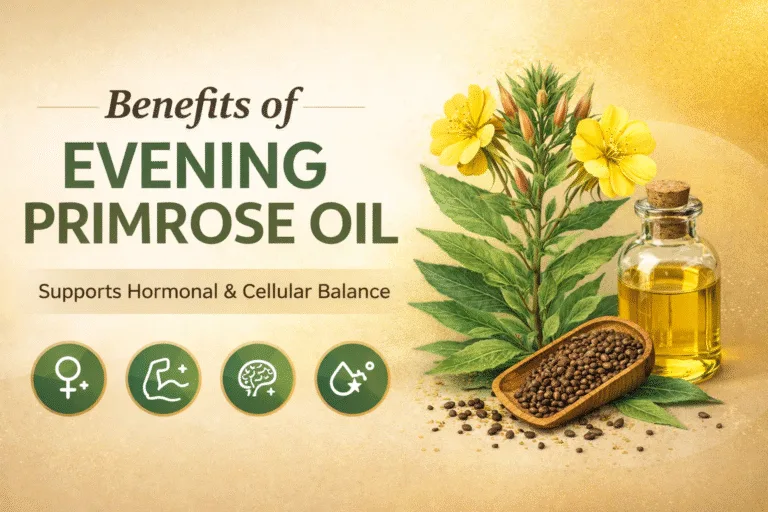 Evening Primrose Oil Benefits for Hormonal Balance, Skin Health  Joint Support Infographic