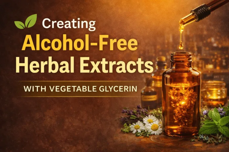 DIY Herbal Glycerite Easy Alcohol-Free Extract Recipe