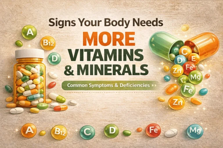 Essential Minerals and Vitamins Guide for Common Health Issues and Symptoms