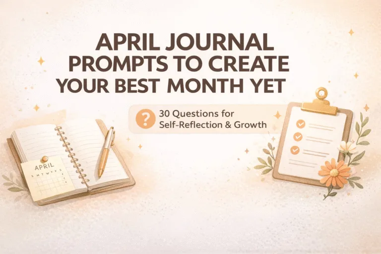30 Daily April Journal Prompts for Self-Discovery  Growth