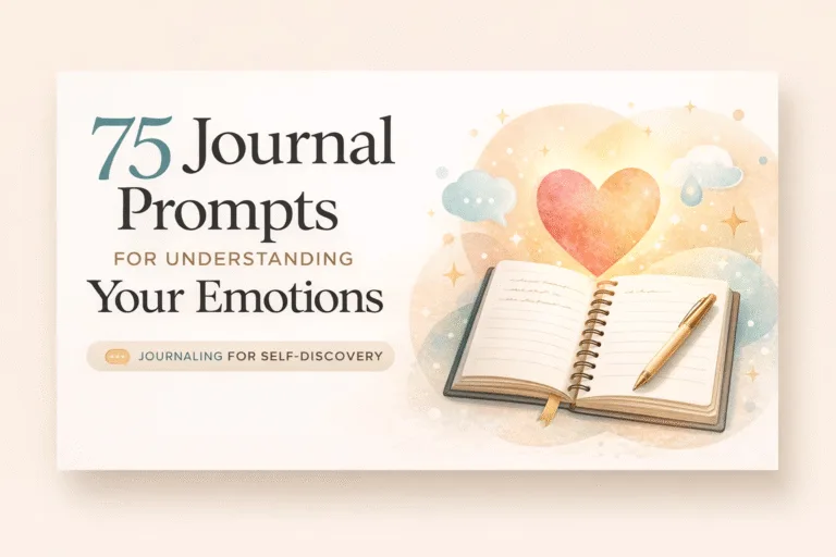 75 Journal Prompts for Understanding Your Emotions  Emotional Self-Care and Mindfulness