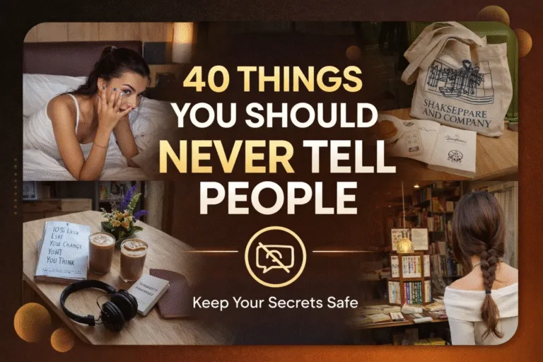 40 Private Things You Should Never Tell Anyone  Quiet Life  Aesthetic Growth Tips