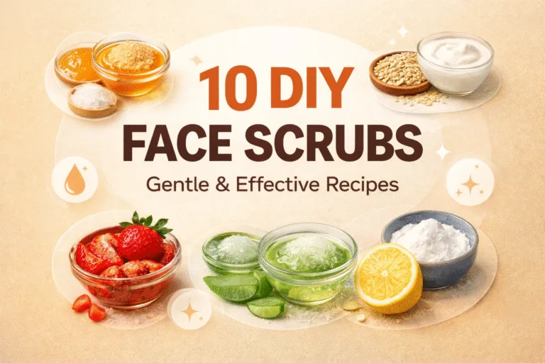 10 Easy DIY Face Scrub Recipes for Glowing Skin  Natural Homemade Skincare Tips